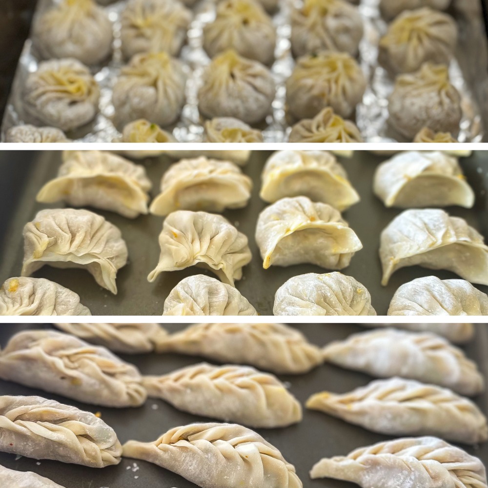 Frozen mixed momos selection